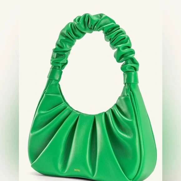 JW PEI Green Hobo Bag with Ruched Design - Picture 2 of 4